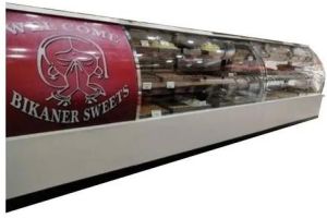 Curved Glass Sweet Display Counter