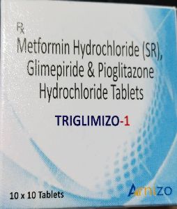 Metformin Hydrochloride (SR), Glimepiride and Pioglitazone Hydrohloride Tablets