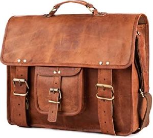 Brown Leather Laptop Bag