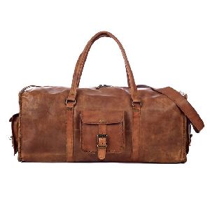 Handmade Leather Duffle Bag