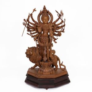 Wooden Durga Statue