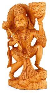 Wooden Hanuman Statue