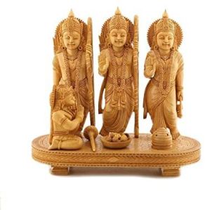 Wooden Ram Darbar Statue