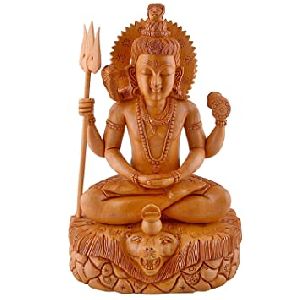 Wooden Shiva Statue