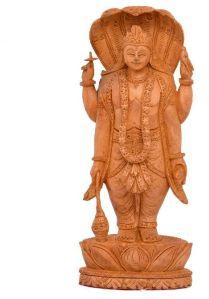 Wooden Vishnu Statue