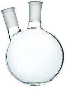 TWO NECK ROUND BOTTOM FLASK