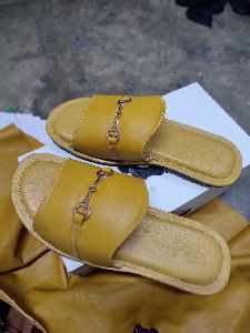 Pure leather slides tpr sole by ezy walk