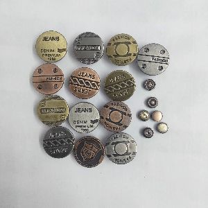 metal jeans buttons