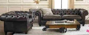 Leather Classic Sofa Set