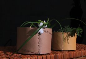 Leather Planting Pot