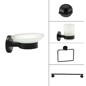 BATH ACCESSORIES - BLACK FINISH