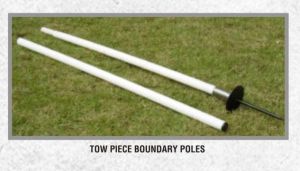 Two Piece Boundary Poles