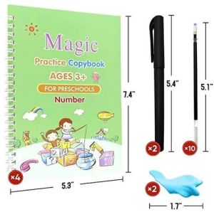 4 PC MAGIC COPYBOOK WIDELY USED BY KIDS, CHILDRENS AND EVEN ADULTS ALSO TO WRITE DOWN IMPORTANT THINGS OVER IT WHILE EMERGENCIES ETC.