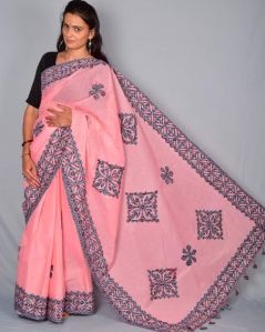 Ajrakh Saree Cutwork