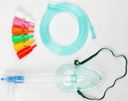 COLOR CODED OXYGEN MASK