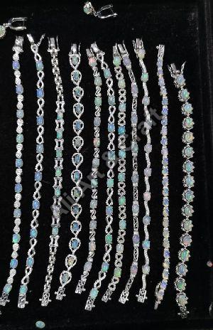 Multicolor Silver Bracelets