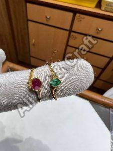 Ruby Emerald Gold Rings
