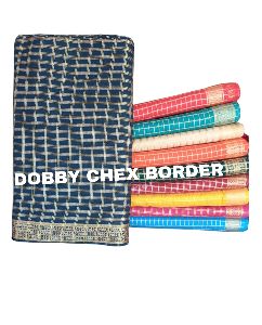 Dobby Chex Border Fabric
