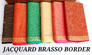 Jacquard Brasso Border Fabric