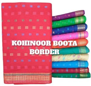 Kohinoor Boota Border Cotton Fabric