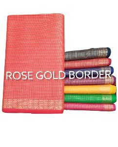 Rose Gold Border Jacquard Fabric