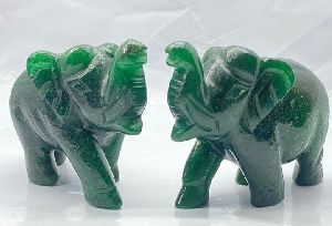 Jade Elephant Statue