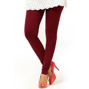 Brown Plain Leggings