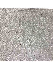 Lucknowi Chikan Embroidery Fabric