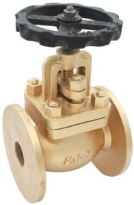 Bronze Auxiliary Steam Stop Valve, Flanged Ends (Table-H)