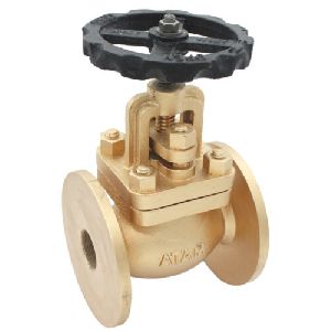 Bronze Auxiliary Steam Stop Valve, Flanged Ends