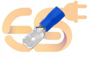 MDD2-250 10A blue color 16-14 AWG wire gauge Hard plastic insulated Male blade crimp connector