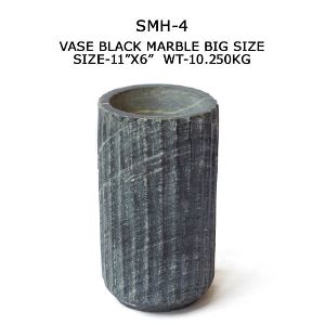 Black Marble Big Size Vase