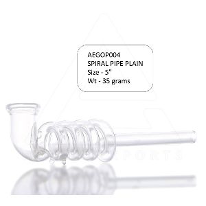 Glass Plain Spiral Pipe