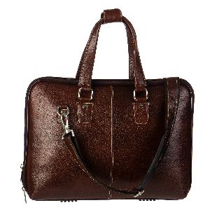 UNISEX BROWN LEATHER BAG