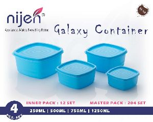 4 Pcs Galaxy Plastic Container Set