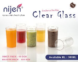 Plastic Unbreakable Clear Glass