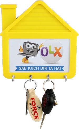 House Shaped Plastic Key Hanger