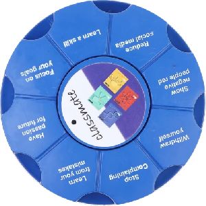 Round Revolving Plastic Paper Weight
