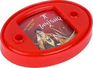 Oval Plastic Paper Weight With Pen Stand