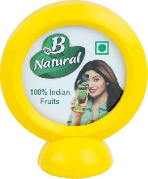 Circular Standing Plastic Paper Weight