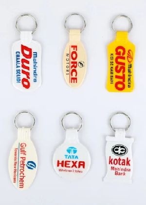 ABS Plastic Double Side Laminated Keychain