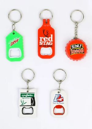 Abs and Metal Bottle Opener Keychain