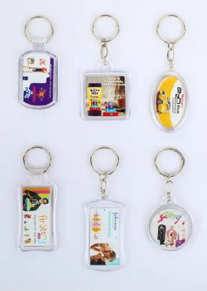 Digital Crystal Photo Keychain