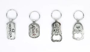 Metal Chrome Plated Keychain