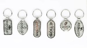 Metal Spark Nickel Keychain