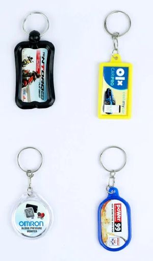 Plastic Vinyl Sticker Keychain