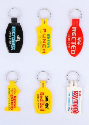 ABS Plastic Double Side Laminated Keychain