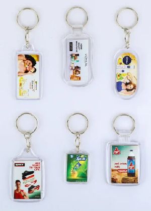 Digital Crystal Photo Keychain