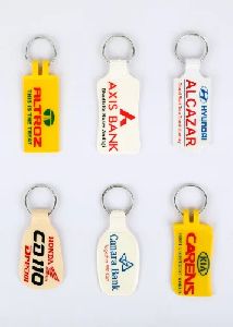 ABS Plastic Double Side Laminated Keychain