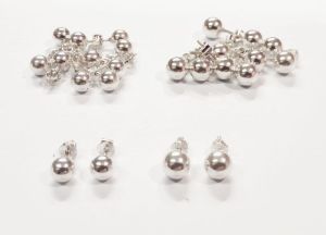 925 Sterling Silver Balls Studs